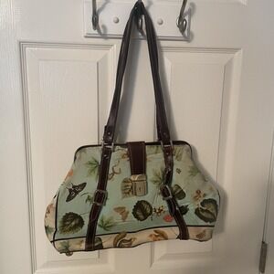 Carson & Company by Paolo Susan Carson Doctor's Bag Satchel Leaves Butterfly Bug